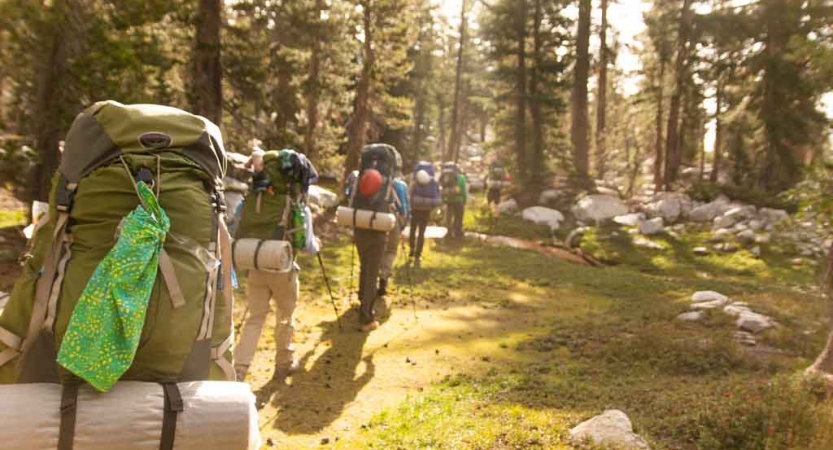 adults only backpacking trip in california 